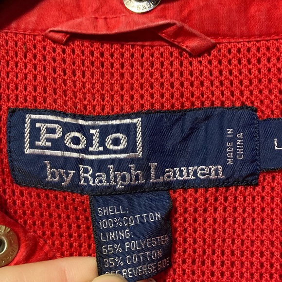 Vintage Polo by Ralph Lauren Bold Red Jacket L - Picture 3 of 4